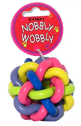 Multi-pet Nobbly Wobbly Ii Rubber Ball Small