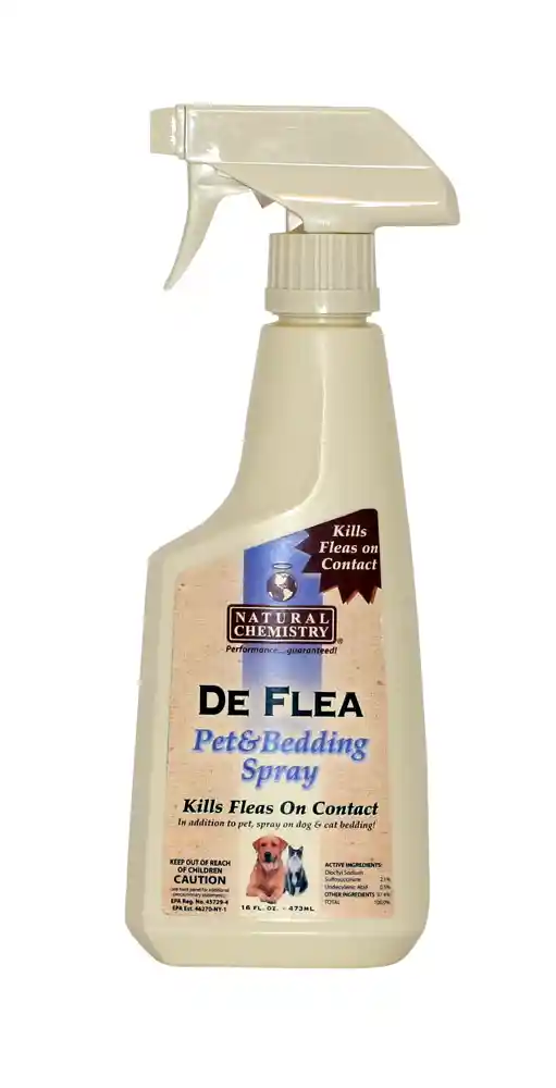 Natural Chem De Flea Pet & Bedding Spray 16 Oz