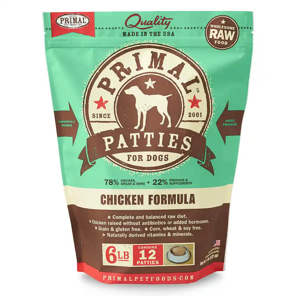 Raw Frozen Canine Chicken Formula Nuggets Dog Food 6-lb