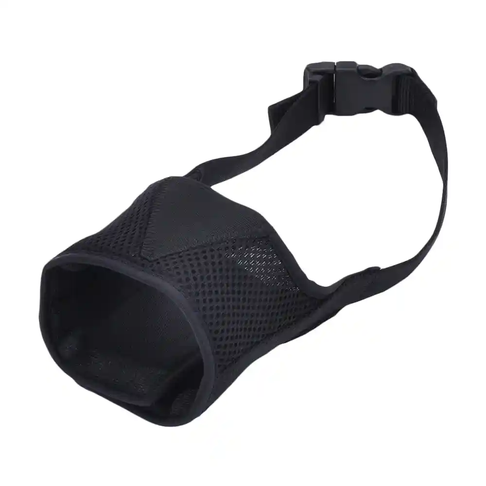 Adjustable Comfort Dog Muzzle, Black, 8.25" - 10.5" (large)