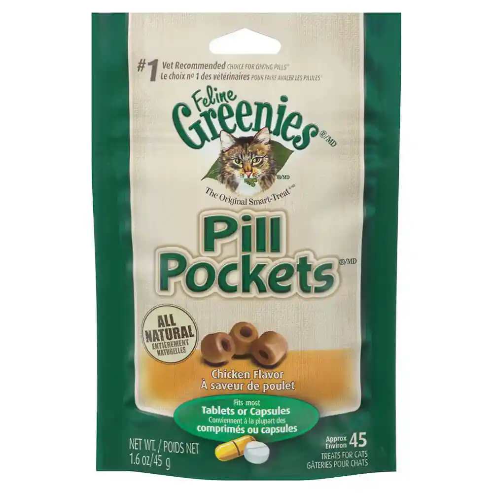Pill Pocket Feline Chicken Flavor Cat Treats 1.6-oz