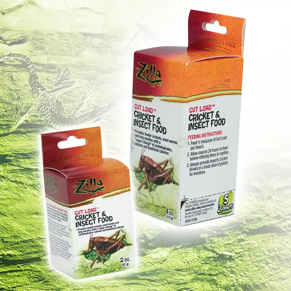 Zilla Supplement Gut Load Cricket 4 Oz