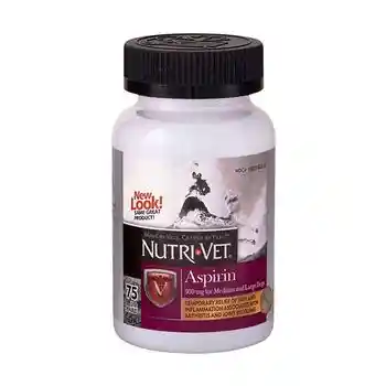 Nutri-vet K9 Aspirin Liver Chewables Large 75 Ct