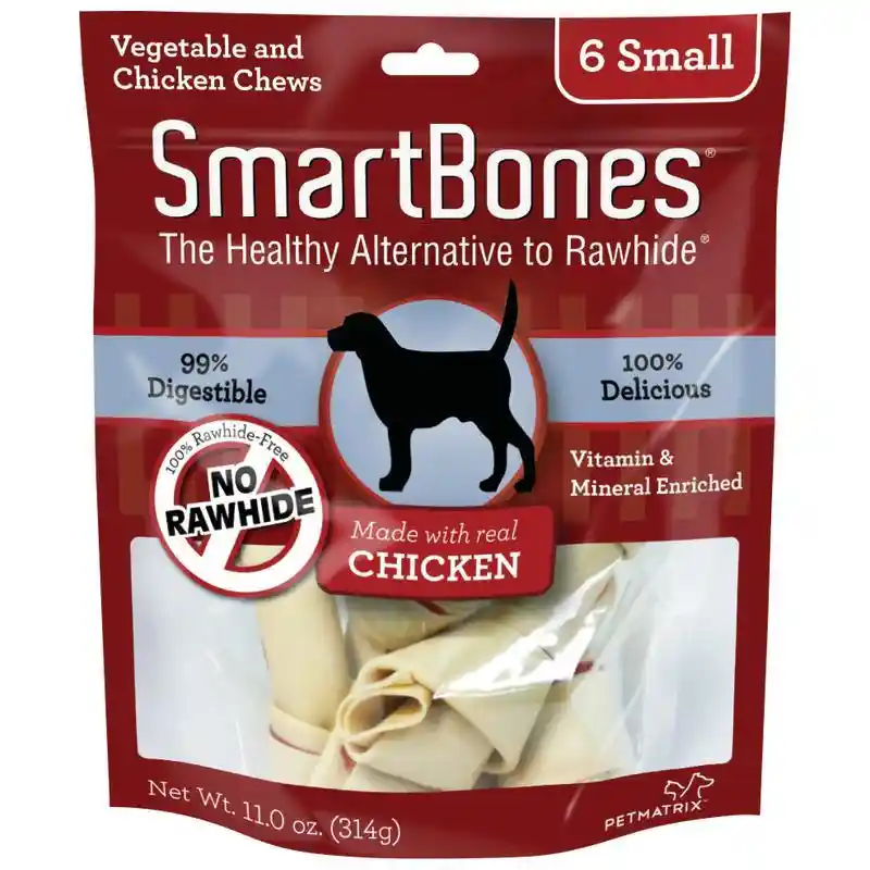Chicken Small Chew Bones Dog Treats 6-pack