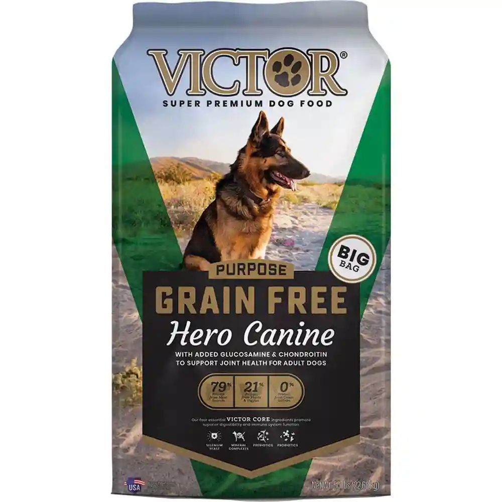 Victor 50# Grain Free Hero Canine Dry Dog Food (was Adult Joint Health)