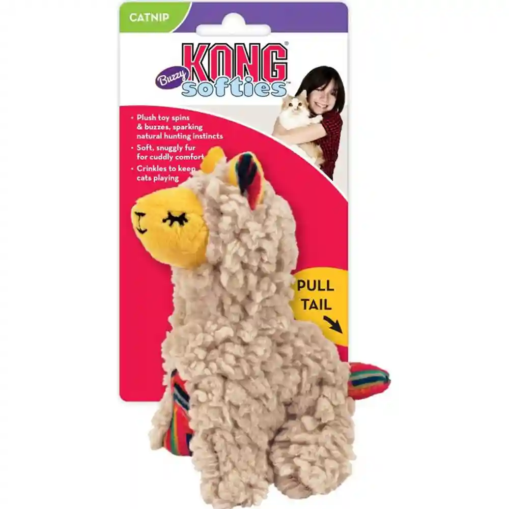 Kong Softie Buzzy Llama Cat Toy