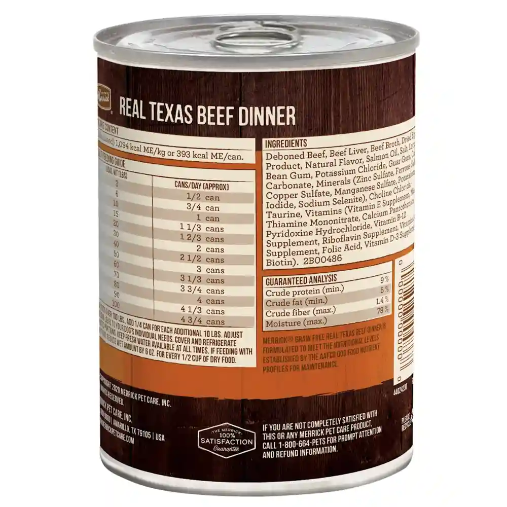 Grain-free Real Texas Beef Canned Dog Food 13.2-oz