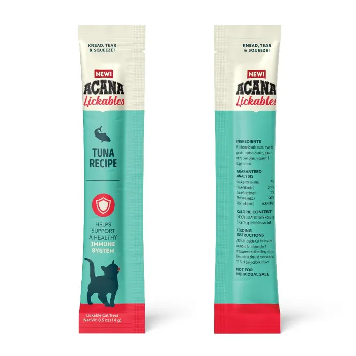 Acana Cat Lickables Tuna 5ct Treat 2.5oz 10/cs 6cs=mc
