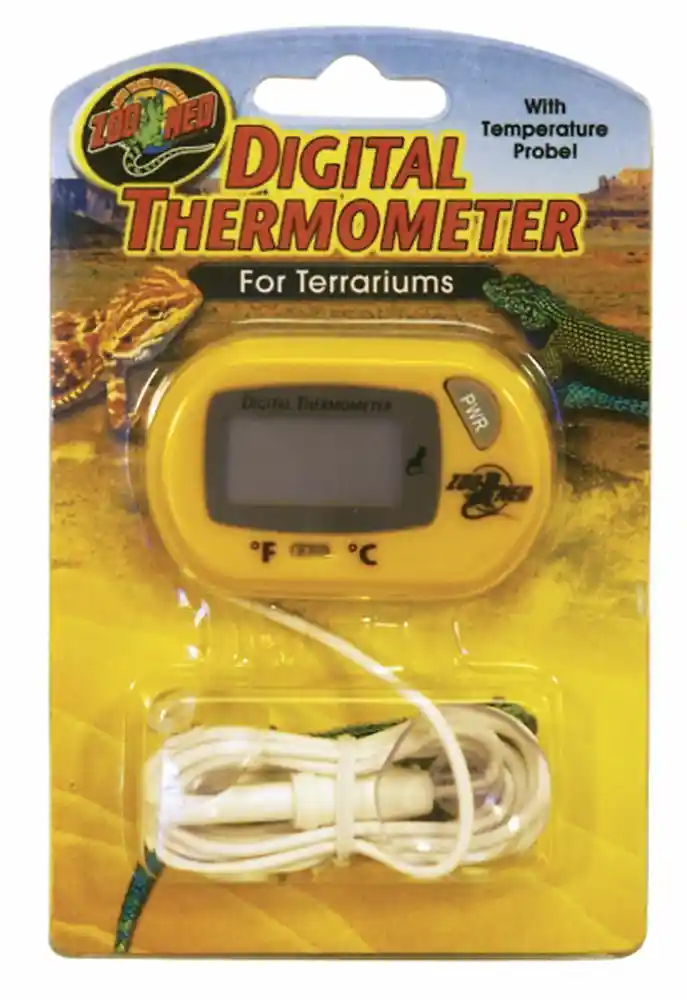 Zoomed Thermometer Digital Terraruim