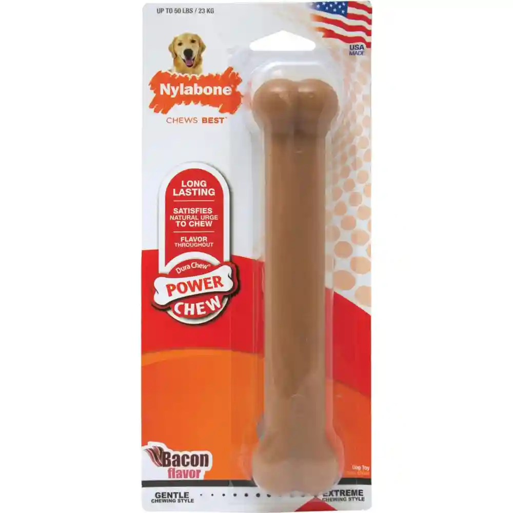 Durachew Power Chew Bacon Flavor Bone Dog Toy Giant