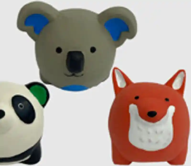 Mp Minipet Latex Round Animal 2.5"
