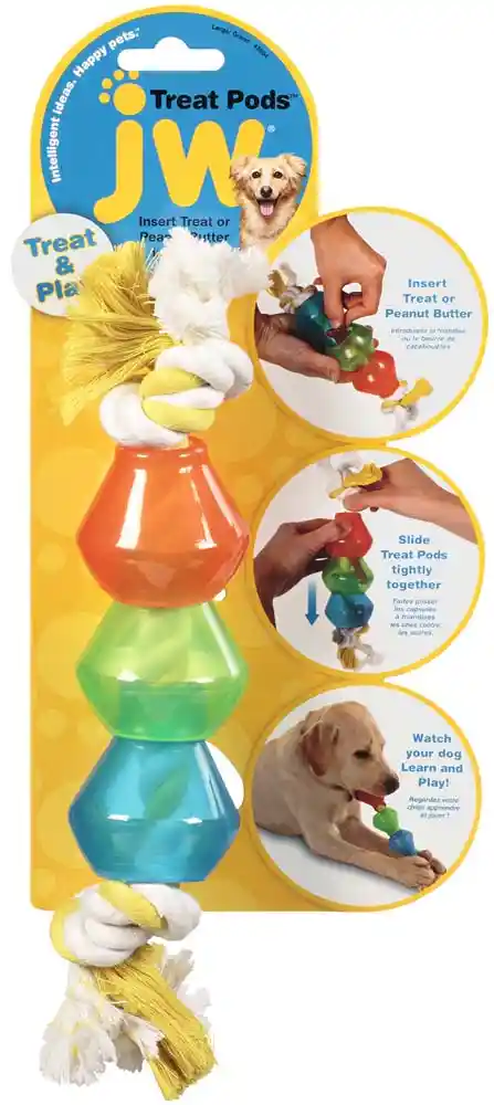 Jw Pet Dog Treat Pod Rope Toy Small