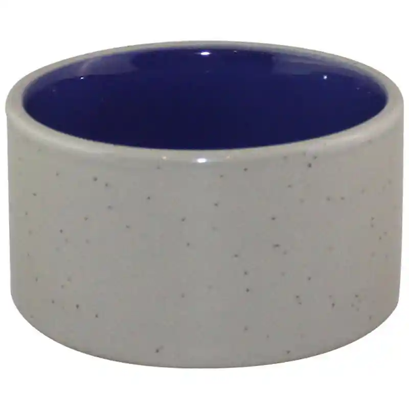 Crock Ceramic Dish Blue 4"