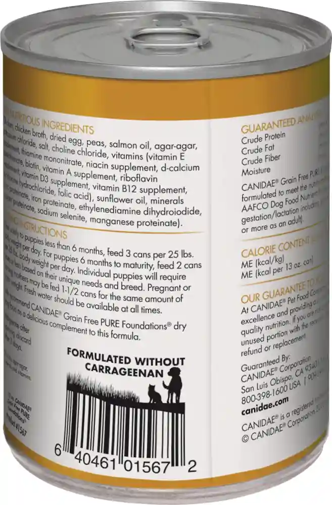 Grain-free Pure Foundations Puppy Formula With Chicken Canned Dog Food 13-oz