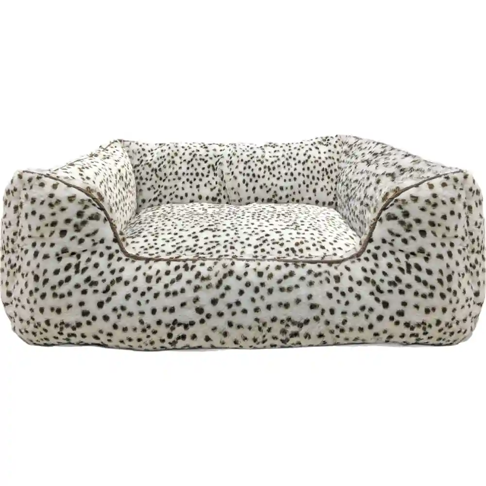 Sleep Zone Snow Leopard Step In Bed Snow Leopard 31 Inch