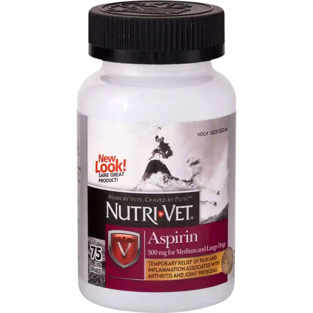 Nutri-vet K9 Aspirin Liver Chewables Large 75 Ct