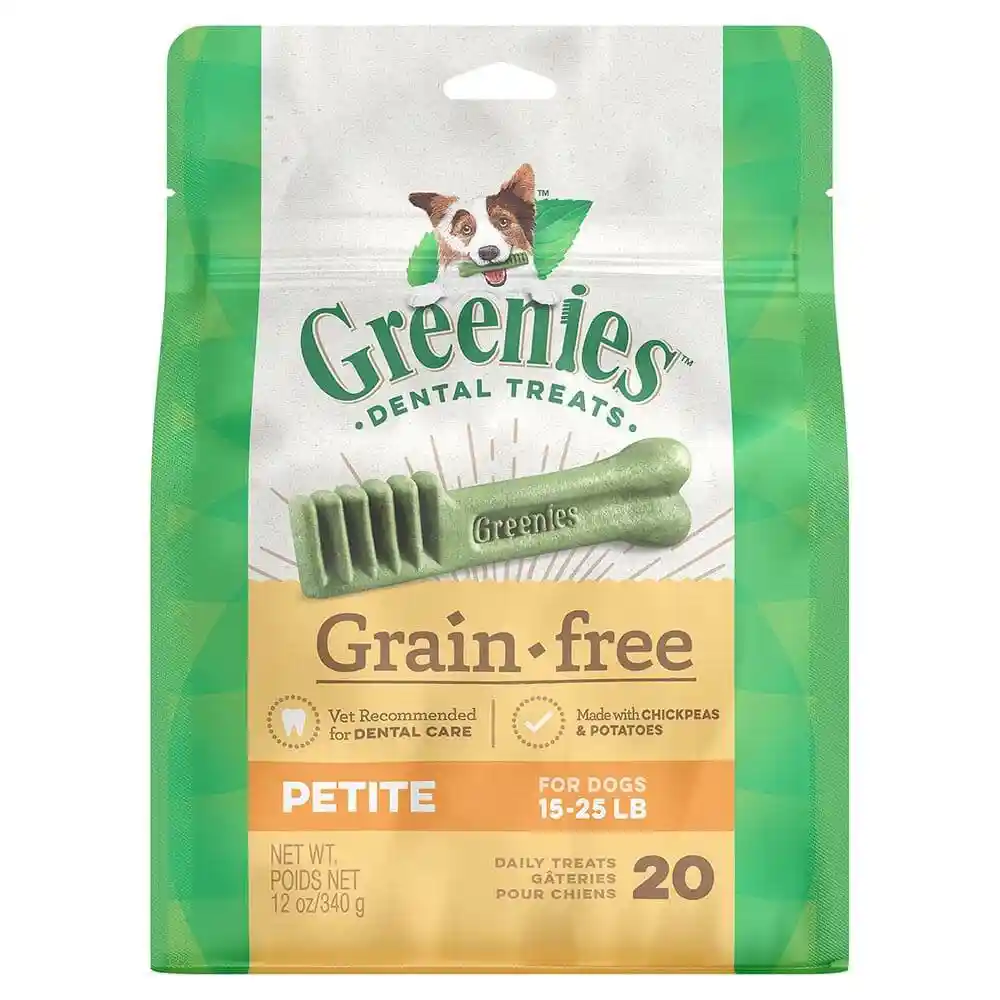 Grain Free Petite Dental Dog Chews 12-oz