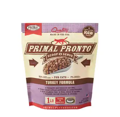 Pronto Raw Turkey Frozen Cat Food 1-lb