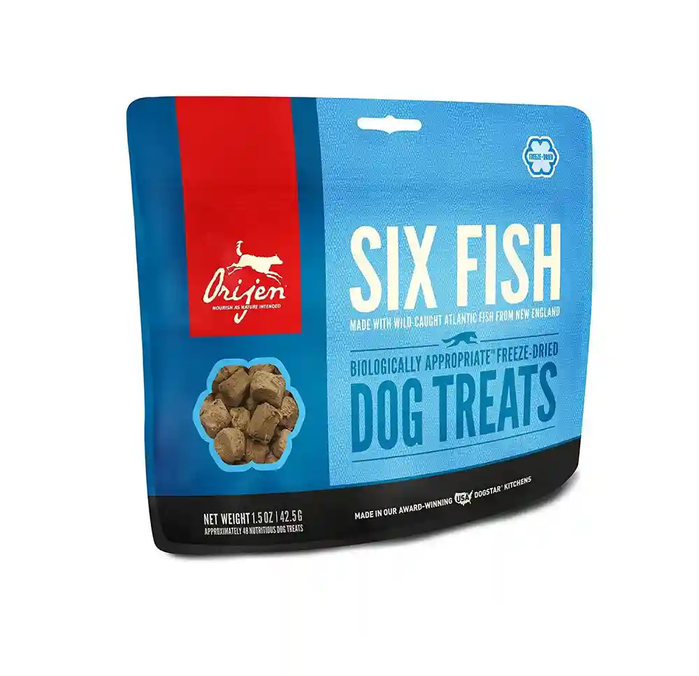Freeze-dried Dog Treats, Six Fish, Biologically Appropriate & Grain Free 1.5-oz