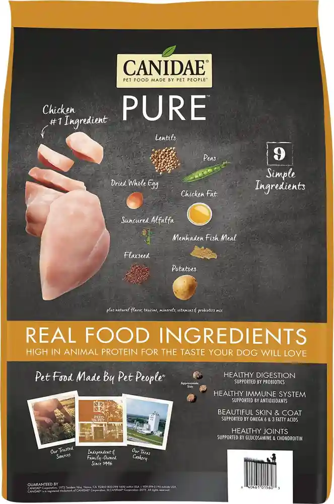 Grain-free Pure Puppy Real Chicken, Lentil & Whole Egg Recipe Dry Dog Food 12-lb
