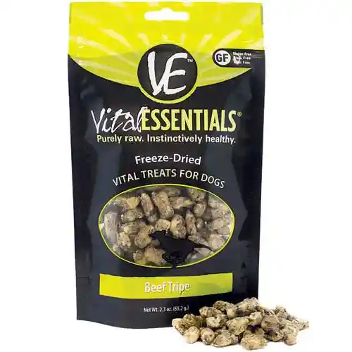 Freeze Dried Beef Tripe Vital Treats For Dogs 2.3-oz