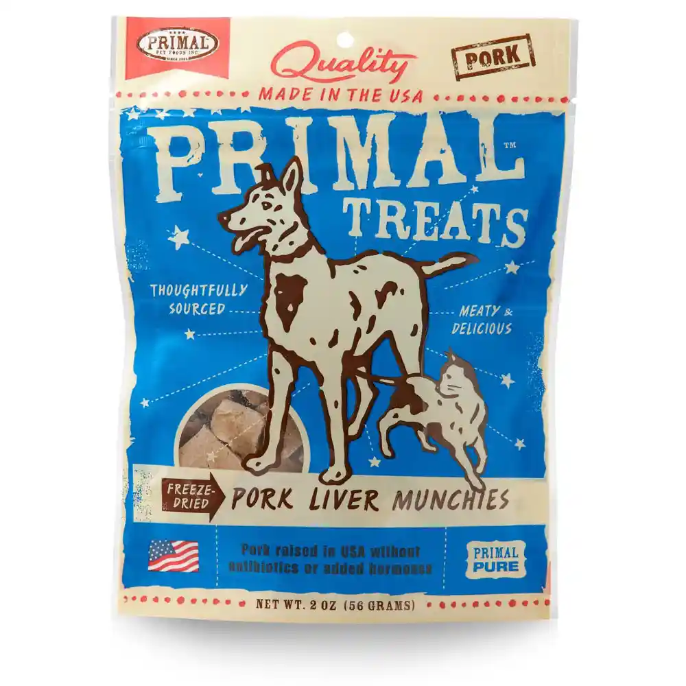 Primal Pork Liver Munchies Fd 2 Oz