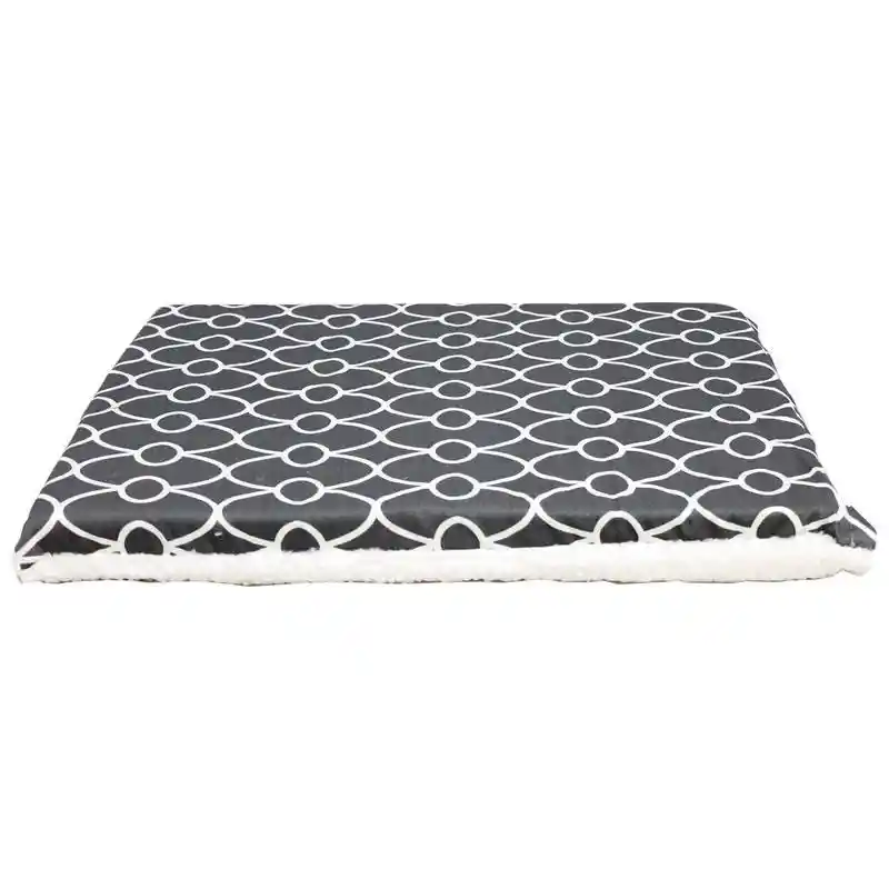 24" Gry Geo/flc Rvse Crate Pad