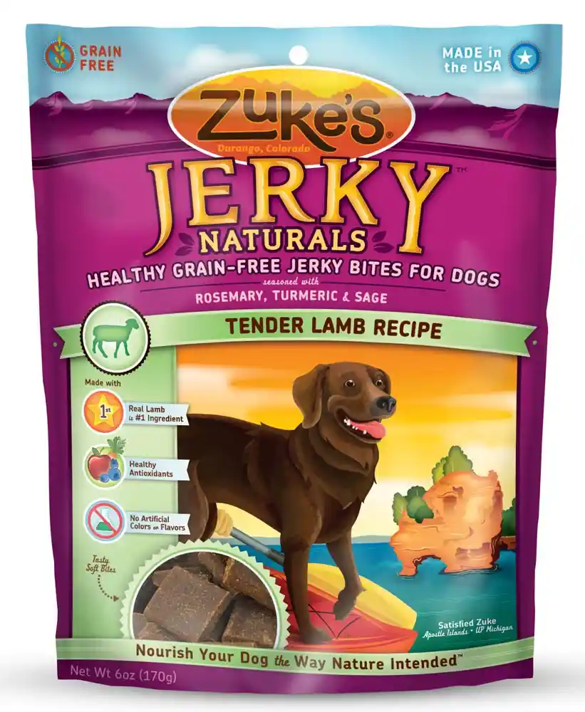 Zuke's Jerky Naturals Lamb & Rice Treat 6 Oz