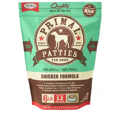 Raw Frozen Canine Chicken Formula Nuggets Dog Food 6-lb