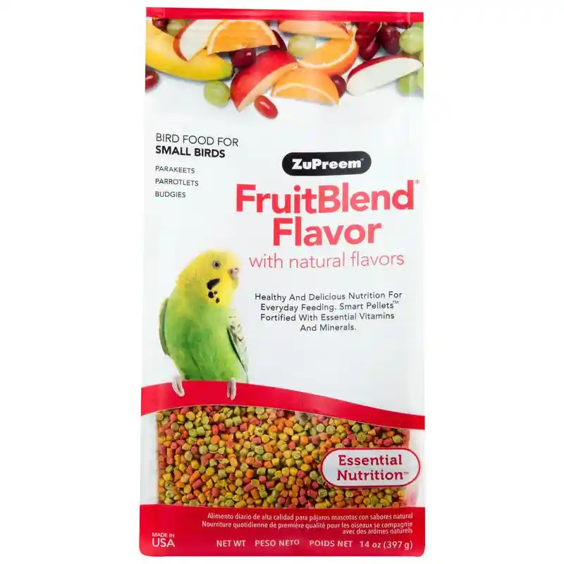 Zupreem Fruit Blend For Parakeet 14 Oz