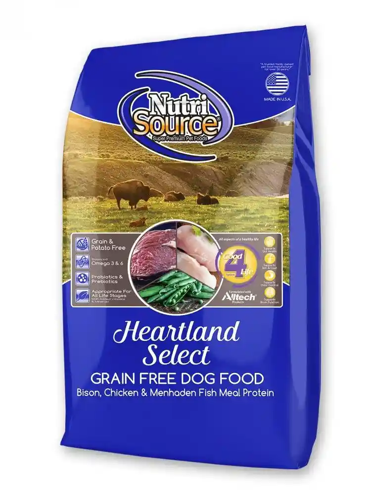 Grain Free Heartland Select With Bison Dry Dog Food 30-lb