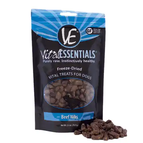 Freeze Dried Beef Nibs Vital Treats For Dogs 2.5-oz
