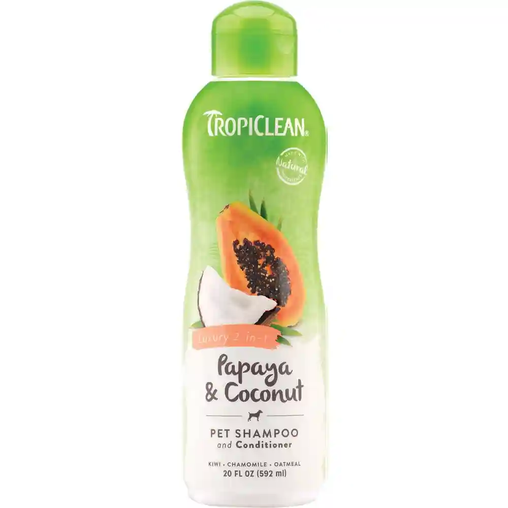 Shampoo & Conditioner Papaya & Coconut Luxury 2-in-1 Cleansing Formula For Dog & Cat 20-oz