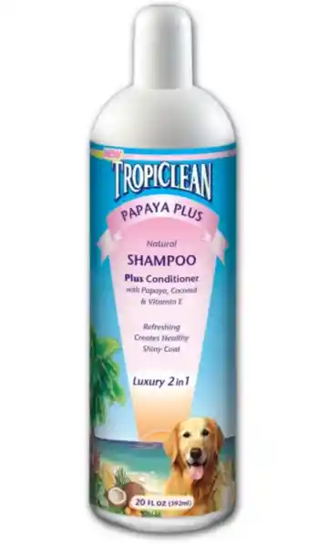 Shampoo & Conditioner Papaya & Coconut Luxury 2-in-1 Cleansing Formula For Dog & Cat 20-oz