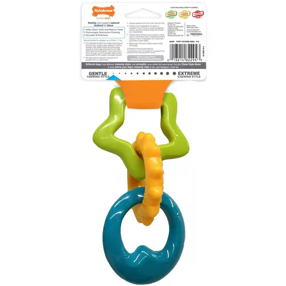 Puppy Chew Teething Rings Dog Toy One Size