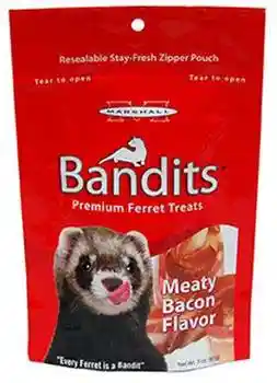 Marshall Bandits Bacon Ferret Treat 3 Oz