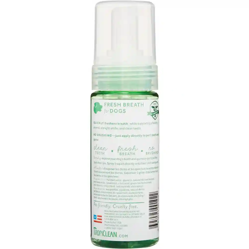 Fresh Breath Mint Foam For Dogs & Cats 4.5-oz