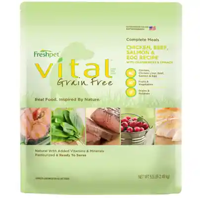 Vital Complete Meals Grain-free Chicken, Beef, Salmon & Egg Fresh Dog Food 5.5-lb