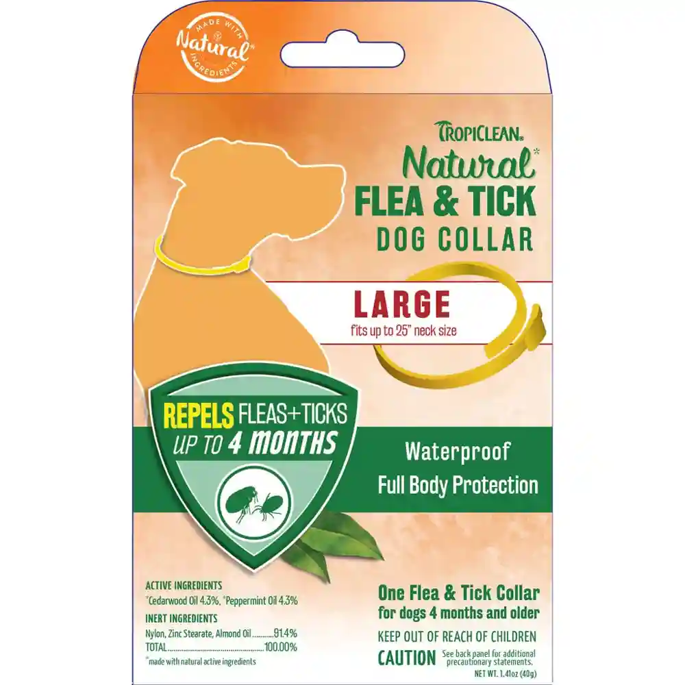Tropiclean Natural Flea And Tick Dog Collar Large