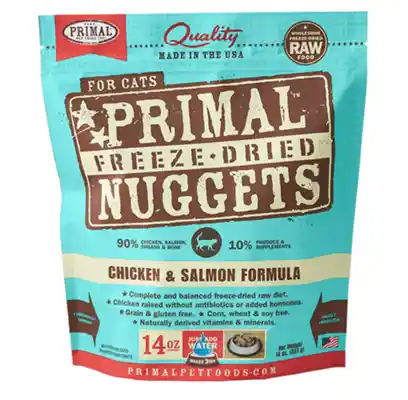 Raw Frozen Feline Chicken & Salmon Formula Nuggets Cat Food 3-lb