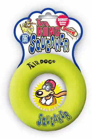 Air Kong Donut With Squeaker Medium