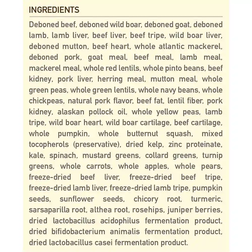 Dry Dog Food, Regional Red, Biologically Appropriate & Grain Free 13-lb