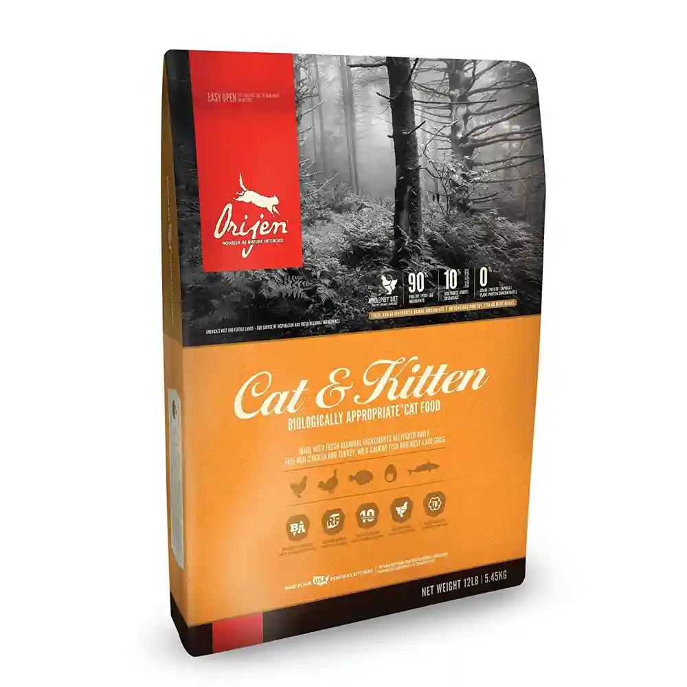 Dry Cat Food, Cat & Kitten, Biologically Appropriate & Grain Free 12-lb