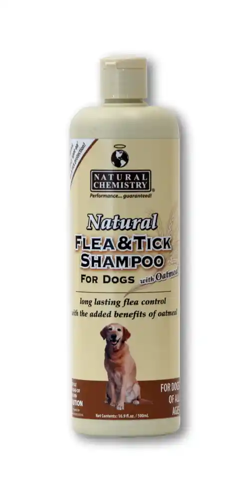 Natural Chem Flea & Tick Oatmeal Dog Shampoo 16 Oz