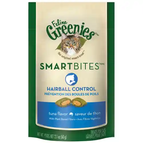 Smartbites Hairball Control Tuna Cat Treats 2.1-oz