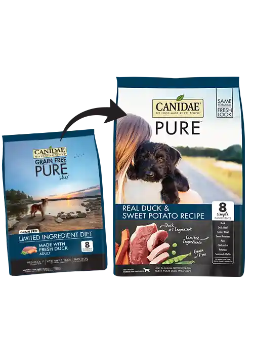 Grain-free Pure Sky Real Duck & Sweet Potato Recipe Dry Dog Food 12-lb