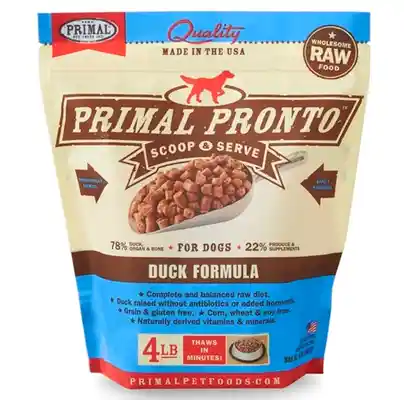 Pronto Raw Duck Frozen Dog Food 4-lb