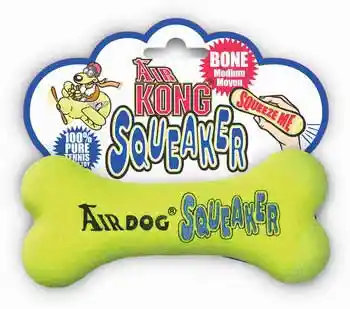 Air Kong Squeaker Bone Medium Yellow