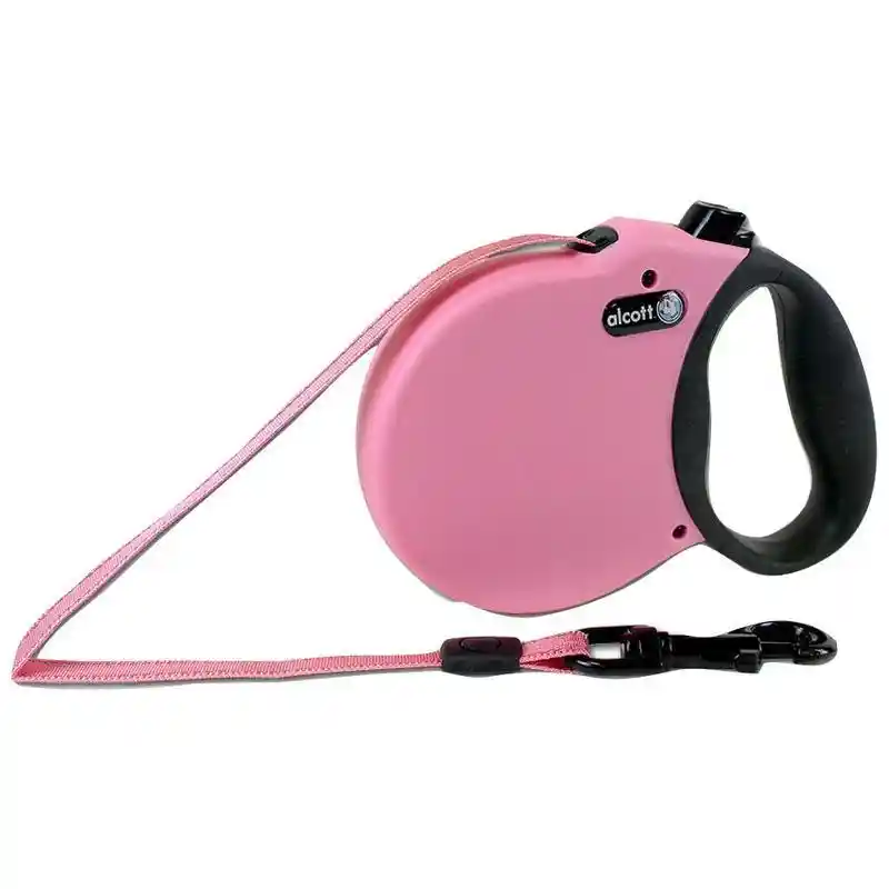 Retract Leash- Medium -pink