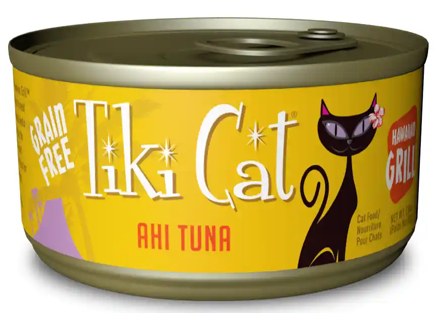 Tiki Cat Hawaiian Grill Grain Free Ahi Tuna Canned Cat Food 2.8-oz